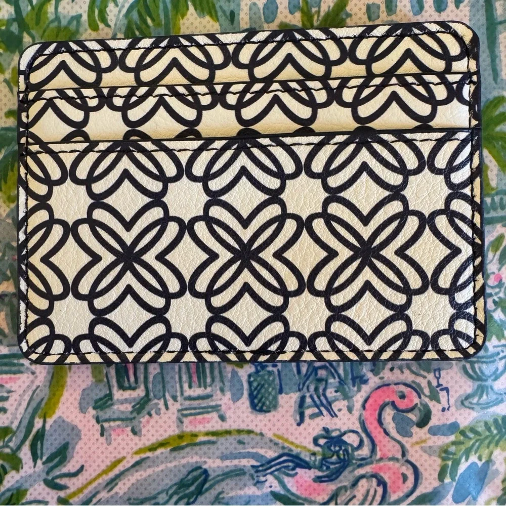 NEW Lilly Pulitzer Navy Butterfly Card Holder Wallet